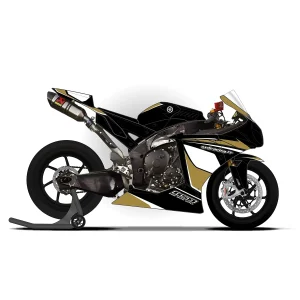 Kit déco ASD Yamaha R1 2009/11 Noir / Or / Blanc